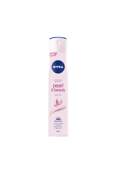 NIVEA مزيل عرق بخاخ بيرل آند بيوتي، ٢ × ٢٠٠ مل | عبوة اقتصادية برائحة تدوم طويلاً