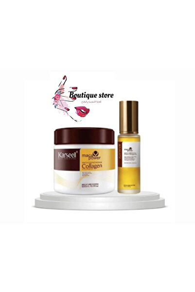 Karseell كارسيل مجموعة العناية بالشعر زيت 50 مل + قناع للشعر 500 مل- قطعتين