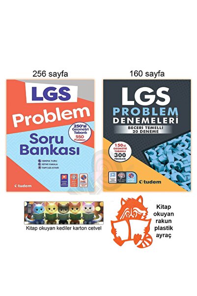 Tudem Yayınları 8. Sınıf Lgs Problem Soru Bankası ve Denemeleri Seti Beceri T...