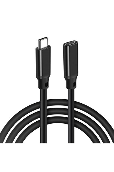 pluscore 1M Type-C Uzatma Kablosu USB 3.1 Gen2 10Gbps aktarım, Şarj Veri/Ses/Video Uzatma