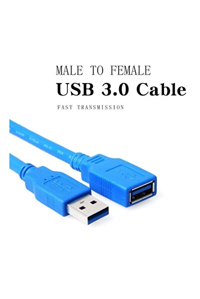 pluscore Usb 3.0 HDD Harddisk, Dişi Erkek Uzatma Uzatıcı Ara Bağlantı Kablosu 3 Metre