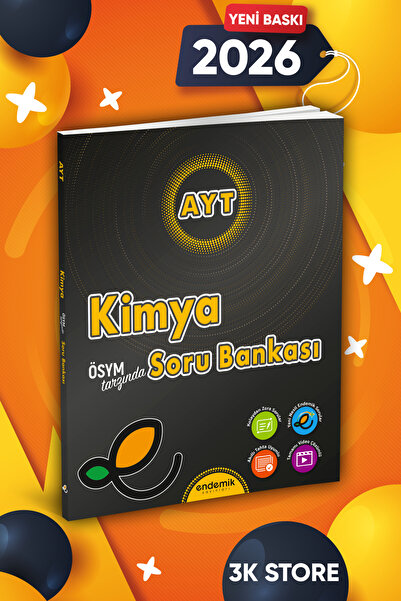 Endemik Yayınları 2026 AYT Kimya Soru Bankası Endemik Yayın Tamamı Video Çözü...