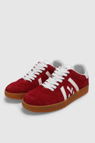 Lufian 111230262 Nelson Sneaker Ανδρικά Δερμάτινα Παπούτσια ΚΟΚΚΙΝΟ