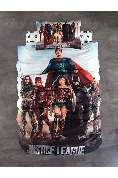 Warner Bross Warner Bros Justıce League Pamuk Tek Kişilik Nevresim Takımı