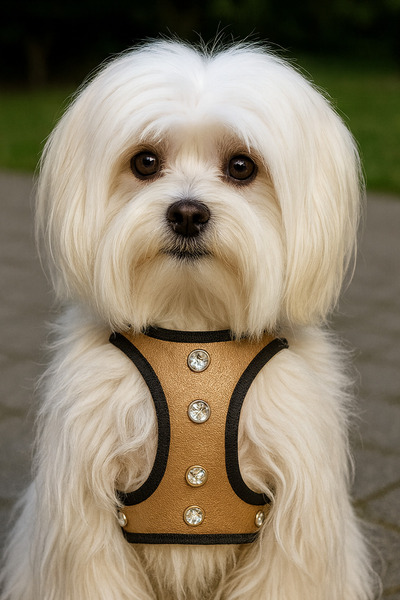 MOOD PAW Stone Detailed Airmesh Dog Collar