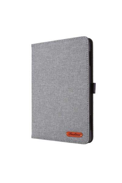 SIGLOO Husa Amazon Kindle Fire HD8 si Fire HD8 Plus 10th Gen full cover stand grey textile