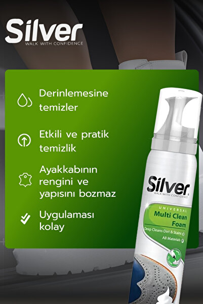 Silver Ugg Bot Spor Deri Ve Kumaş Ayakkabı Bakım Temizleme Köpüğü 125 ml