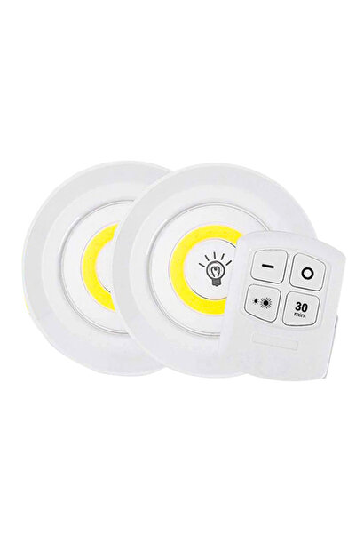 Powermaster 150 LÜMEN COB LED YUVARLAK BEYAZ KUMANDALI ÇİFT AMPÜL