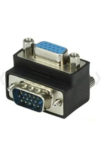 Powermaster Vga Female Male Converter 90 °   Degree L Type