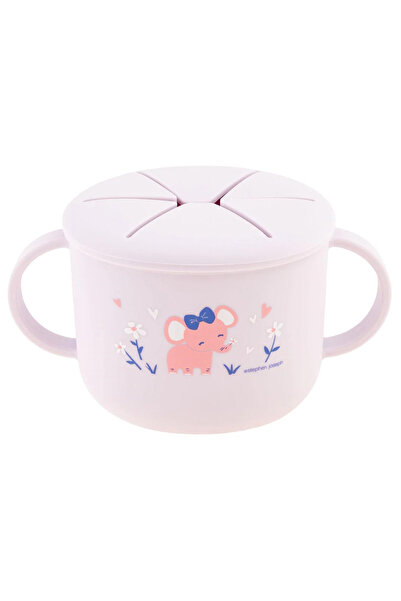 Stephen Joseph مجموعة حاوية حمل البسكويت على شكل فيل أرجواني