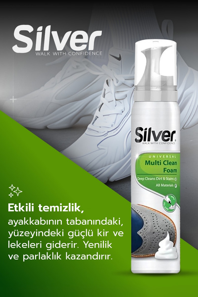 Silver Ugg Bot Spor Deri Ve Kumaş Ayakkabı Bakım Temizleme Köpüğü 125 ml