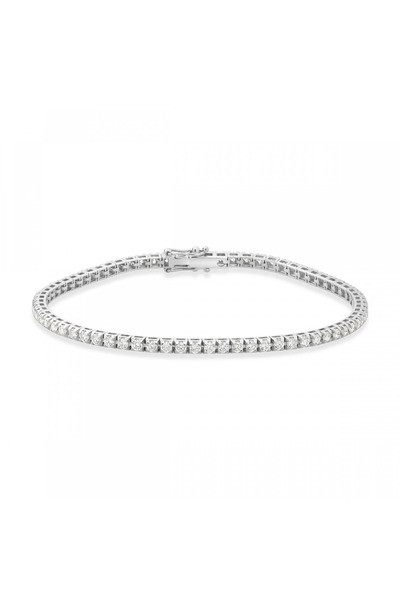 Sandra Ferretti Bratara Tennis Aur Alb 18K cu Diamante Naturale de 2.19 Carate