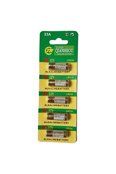 Powermaster LR23A 12 Volt 23A Kalın Alarm Pili Alkaline Batarya (5'LI Paket)