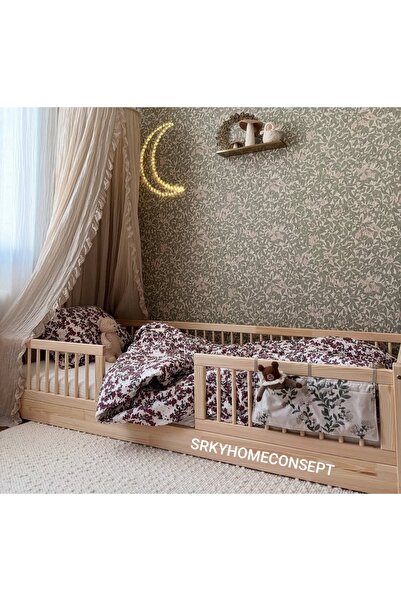 SRKYHOME CONSEPT YUVARLAK ÇITALI BEBEK VE ÇOCUK KARYOLASI