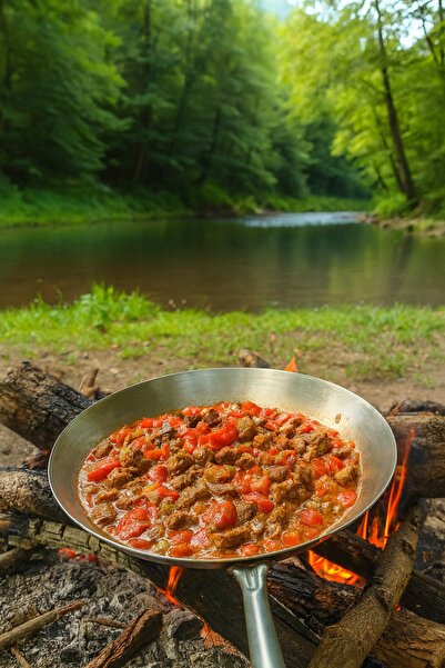 Gülümseten Avm Saplı Saç Metal Balık Tavası | Metal Kızartma Tavası | Piknik ...