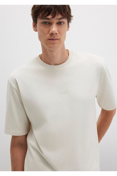 Mavi Printed Ecru T-Shirt Relaxed Fit / Relaxed Cut 0613093-70134