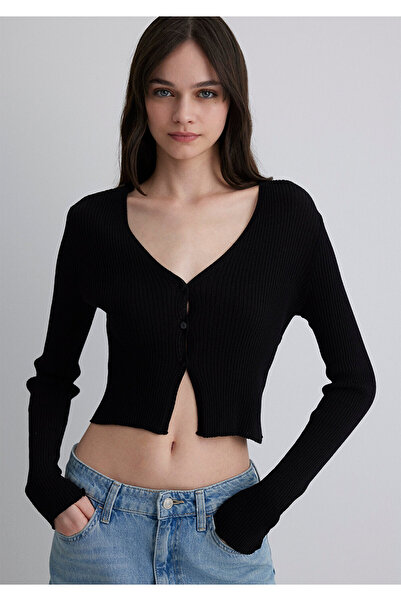 Mavi Чорна укорочена кофта облягаючого крою 1710665-900