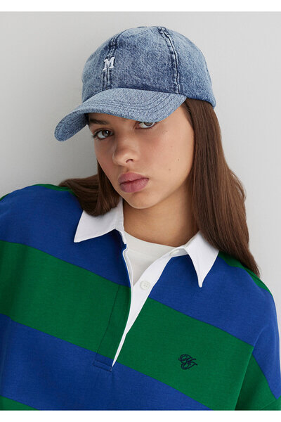 Mavi M bestickte Denim-Mütze 1913304 -84596