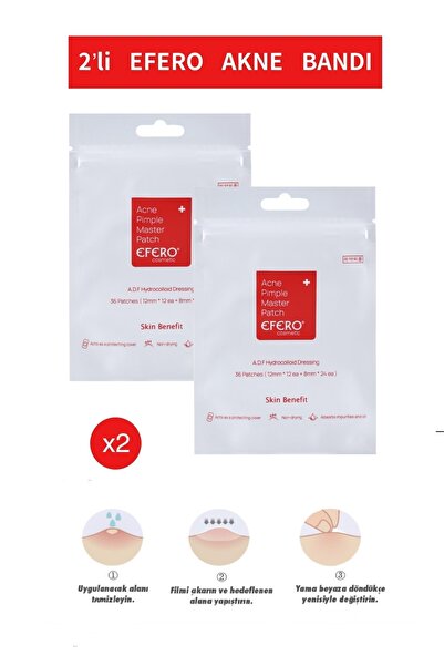 efero 2'li Akne Ve Sivilce Bandı Pimple Patch 72 Patch