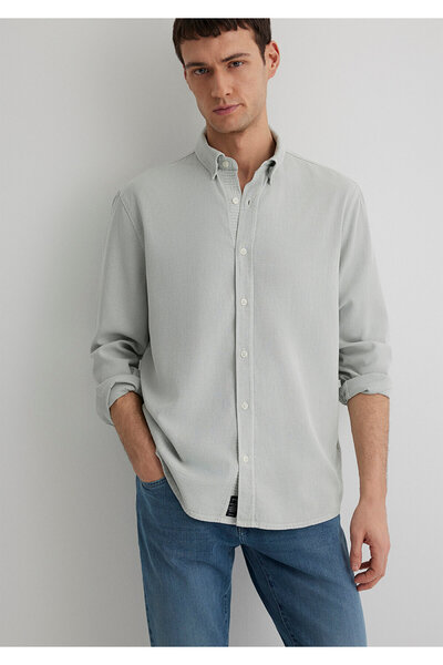Mavi Male Green m 0211482 -70148 Long Sleeve Shirt