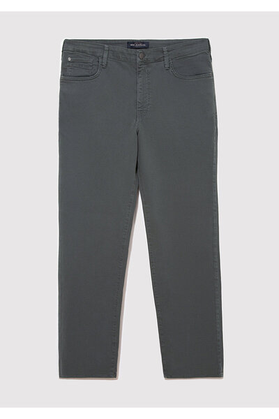Mavi Hasan Moss Green Comfort Gabardine-Hose 0006685644