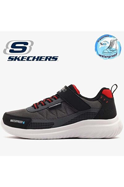SKECHERS Bounder 2.0 Aqua Pace Waterproof 406341L Ortopedik Çocuk Spor Ayakkabı SİYAH