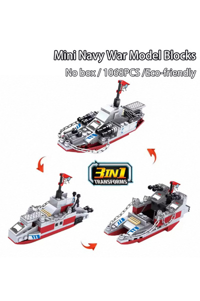 Choice لا يوجد صندوق، سفينة حربية، قارب جيش، طائرة، نموذج سفن حربية، مكعبات بناء متوافقة مع ليغو