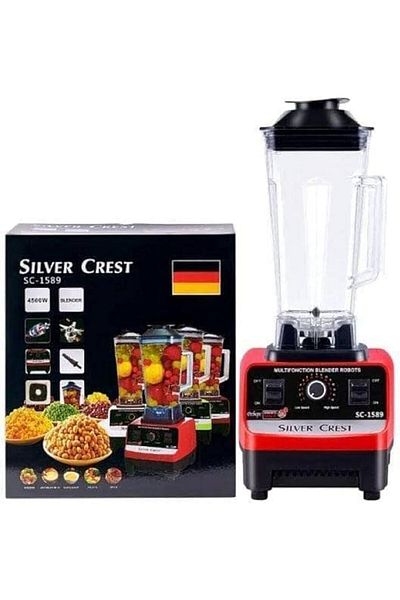 Silver Crest Blender 4500W 2L Large Capacity Commercial With Mixer Grinder Heavy Duty Machine Portab