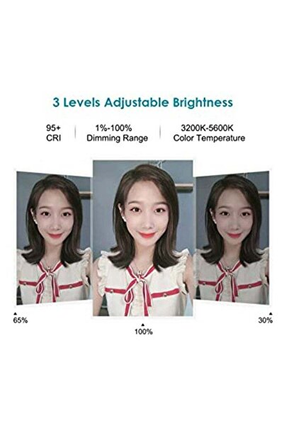 EGG LED Photography Ring Light With Tripod Stand Black/White