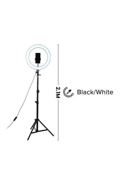 EGG LED Photography Ring Light With Tripod Stand Black/White