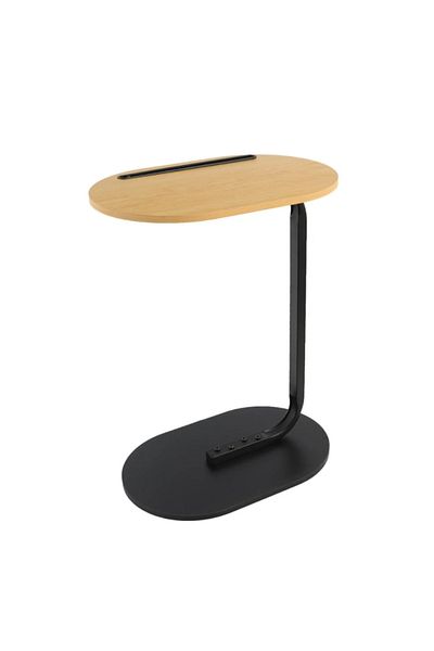 Family Ship Side Service Table - Wooden with Metal Base