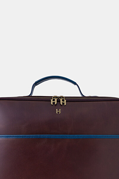 HELMBROOK Boris Genuine Leather Men's 15.6" Single Compartment Laptop Bag