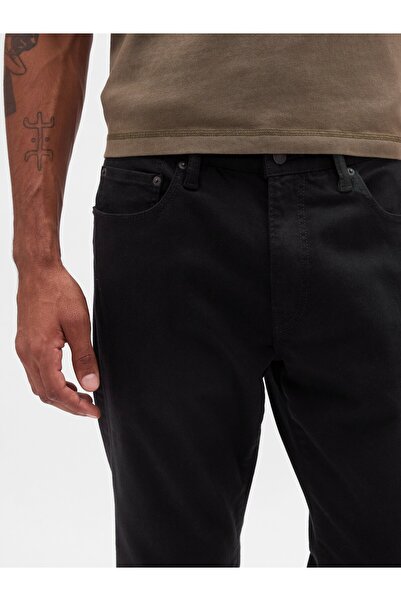GAP Erkek Siyah Straight Fit City Jean Pantolon