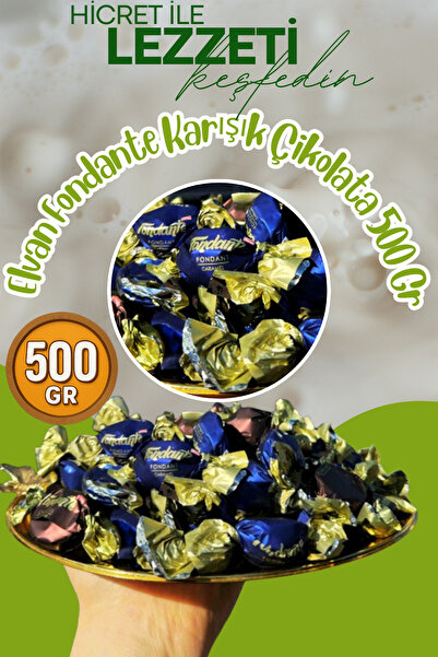 Hicret Kuruyemiş Elvan Fondante Karışık Çikolata 500 Gr