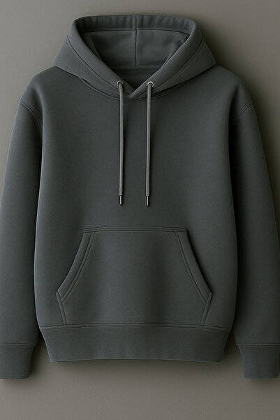 Shadro Textile Hanorac pentru bărbați, simplu, cu glugă supradimensionat cu c...