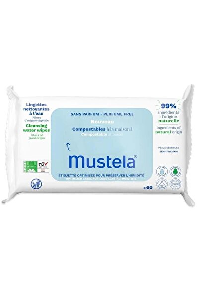 Mustela Cleansing Water Wipes Islak Mendil 60 Adet