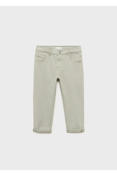 MANGO Baby İşleme detaylı jean pantolon
