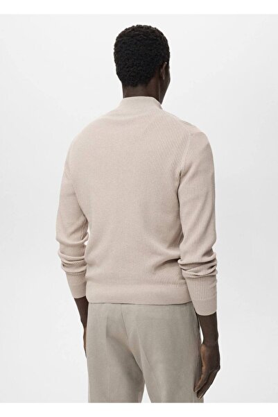 MANGO Man Ribana fermuarlı yaka kazak