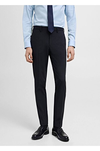 MANGO Man Süper slim fit streç kumaştan kumaş pantolon