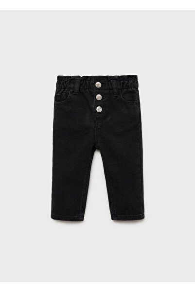 MANGO Baby Buttoned Paperbag Jeans
