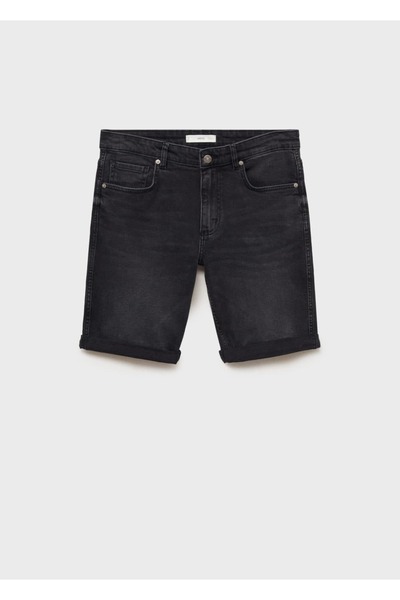 MANGO Man Slim fit kot bermuda şort