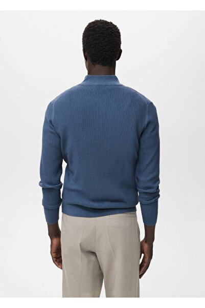 MANGO Man Ribana fermuarlı yaka kazak