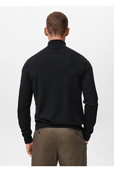 MANGO Man %100 yün boğazlı kazak