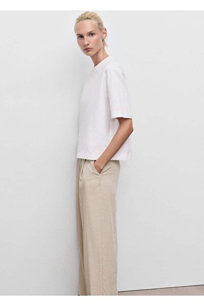 MANGO Woman Oversize pamuklu tişört