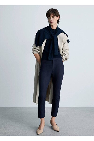 MANGO Woman Cropped skinny pantolon