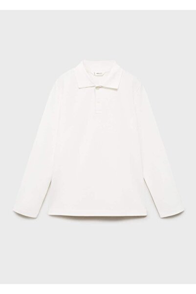 MANGO Kids Düğmeli triko polo gömlek