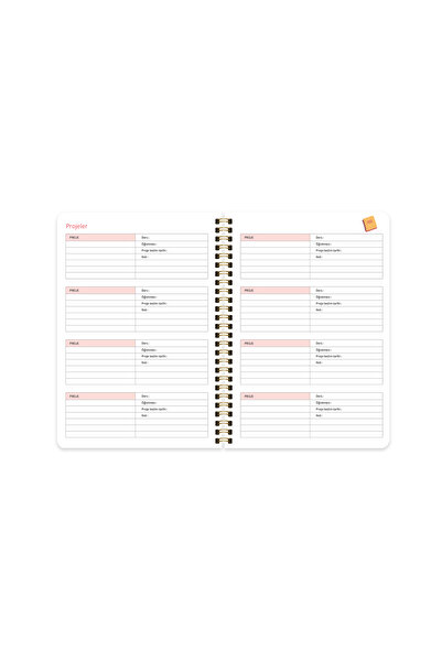 KESKİN COLOR Sharp 17*24 Spiral Academic Agenda - Mocha