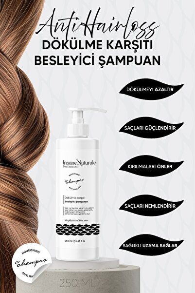 Insane Naturale Dökülme Karşıtı Keratin Biotin ve Isırgan Özlü Besleyici Şamp...