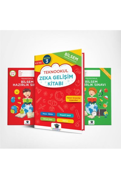 Teknookul Yayınları Bilsem Sınavı Hazırlık Seviye 3 Seti