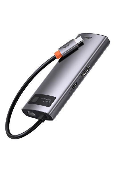 Baseus Metal Gleam Series 6in1 Type-c Hub Adaptör Çoklayıcı Cahub-cw0g